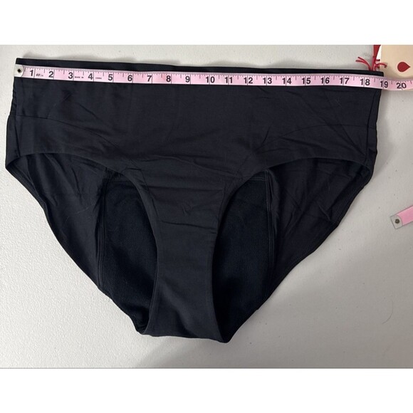 Thinx Brief Period Underwear Black Women's Size 3X NWT Monthly Flow Aunt Flo - Picture 13 of 14